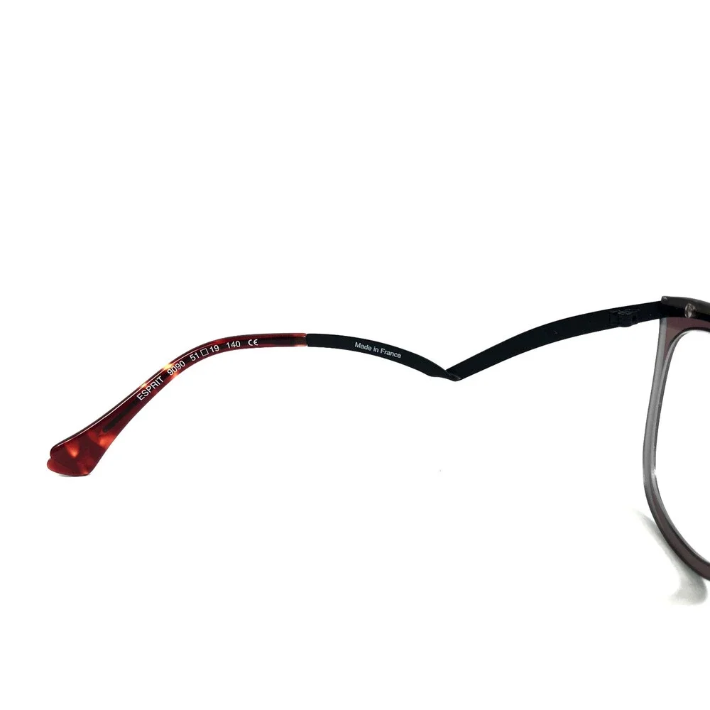 BOZ Eyeglasses Frames ESPRIT 9090 Brown Iridescent Clear Silver 51-19-140